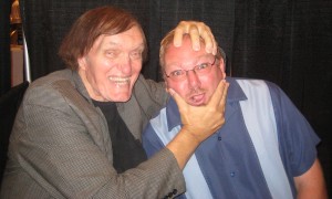 Hollywood legend Richard Kiel (James Bond, Star Trek, Twilight Zone etc.) with "Guru of Geek" Marlo Anderson.