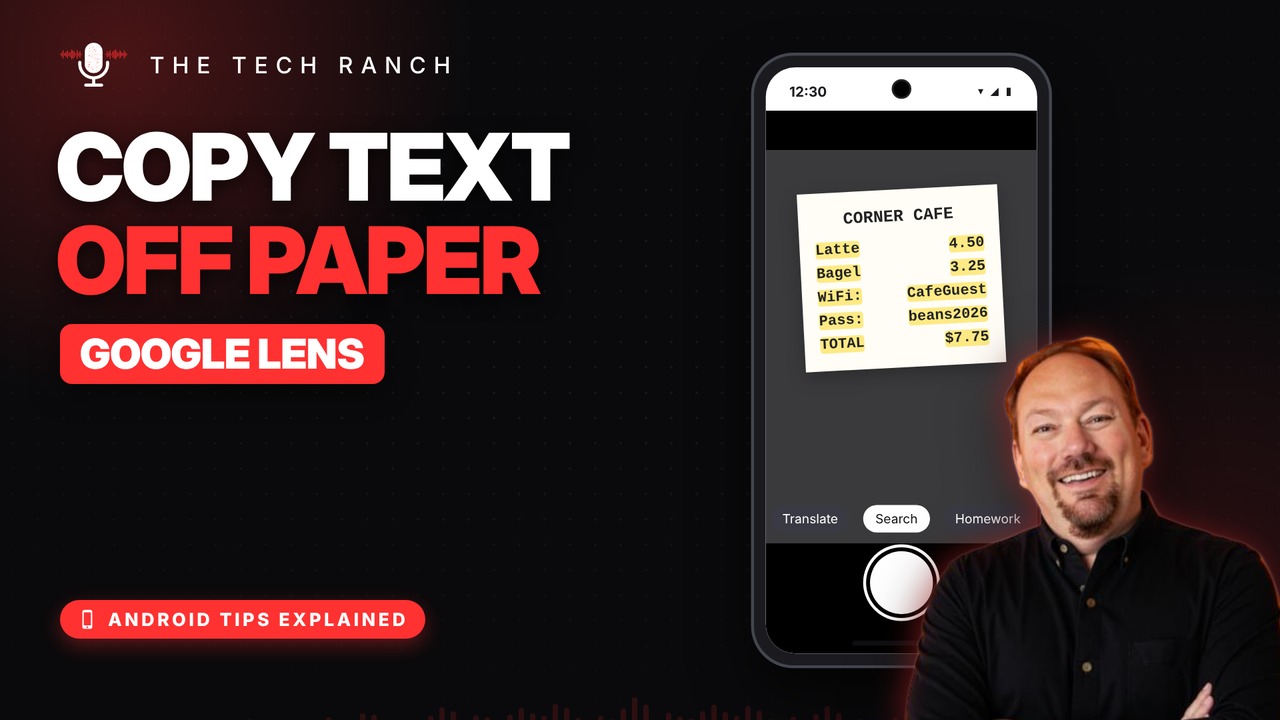 Copy Text Off Paper With Google Lens on Android - The Tech Ranch