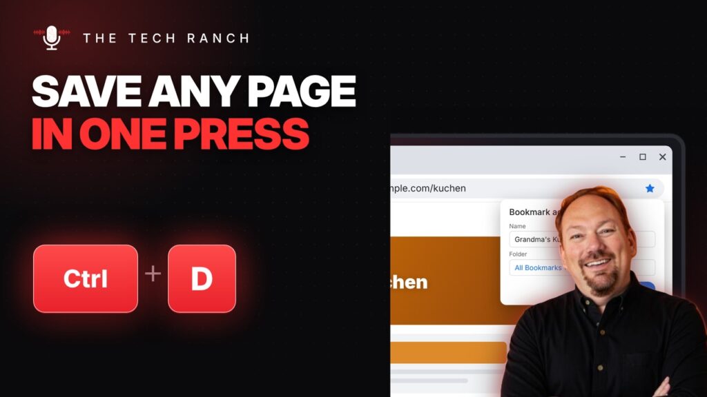 Bookmark Any Page in One Press: Ctrl + D (Plus the Bookmarks Bar) - The Tech Ranch