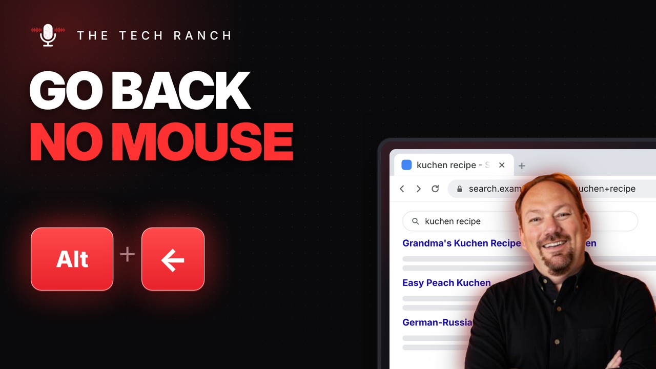 Go Back a Page Without the Mouse: Alt + Left Arrow - The Tech Ranch