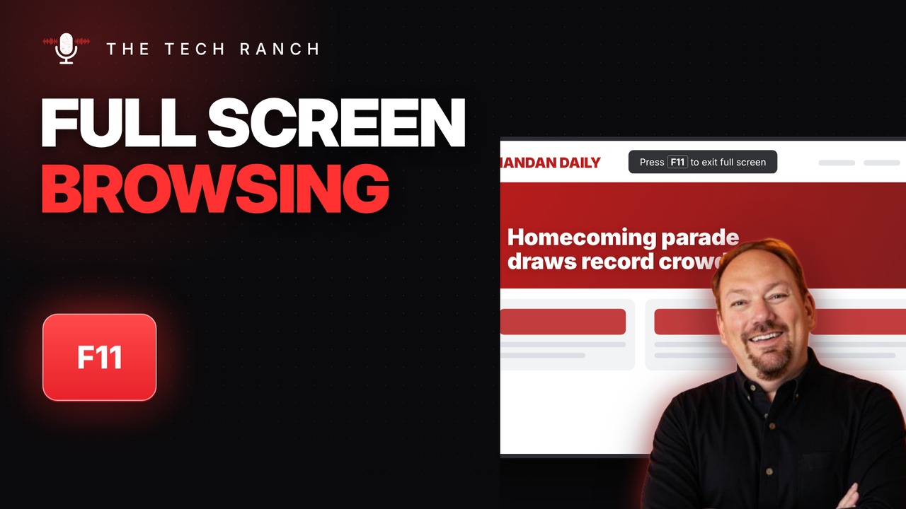 Full Screen Browsing in One Key: F11 (Windows) - The Tech Ranch