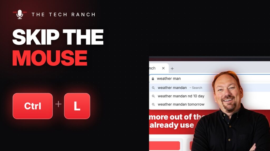 Ctrl + L jumps to the Chrome address bar