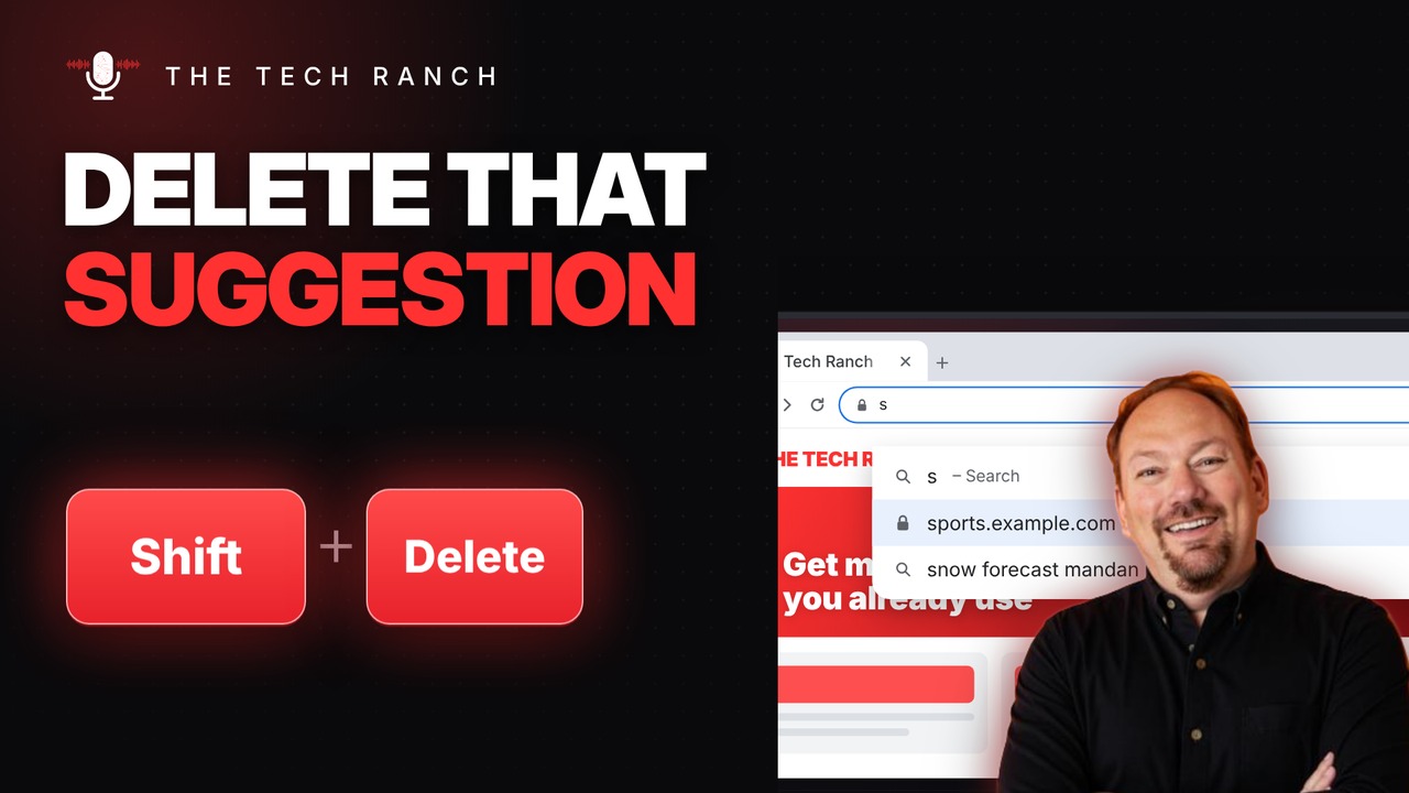 Remove an Unwanted Chrome Suggestion: Shift + Delete - The Tech Ranch