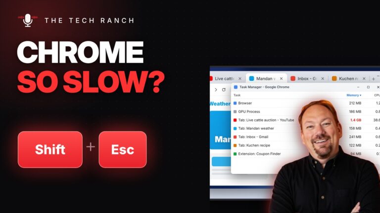 Chrome Running Slow? Find the Problem Tab: Shift + Esc - The Tech Ranch