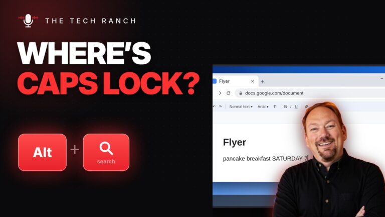 Where's Caps Lock on a Chromebook? Alt + Search - The Tech Ranch
