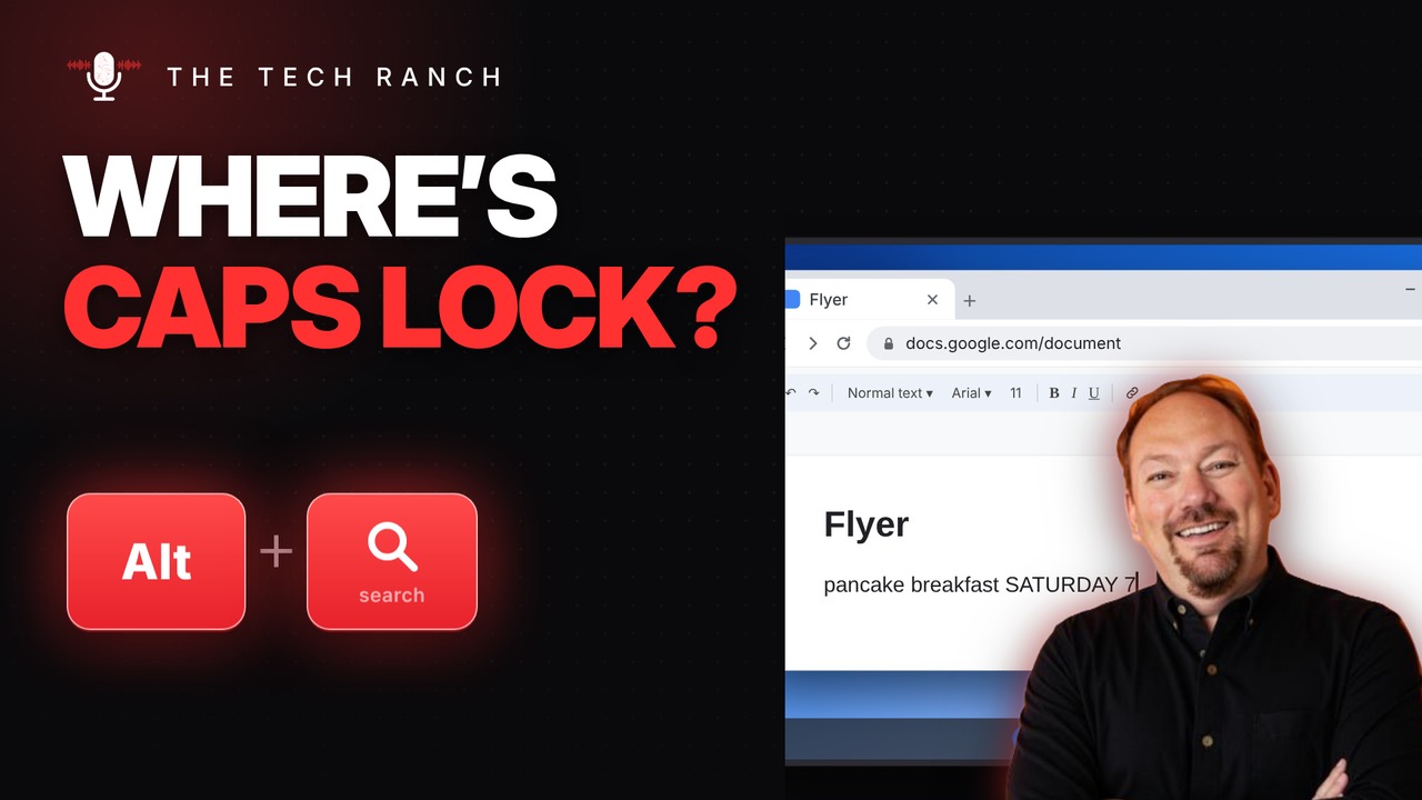 Where's Caps Lock on a Chromebook? Alt + Search - The Tech Ranch