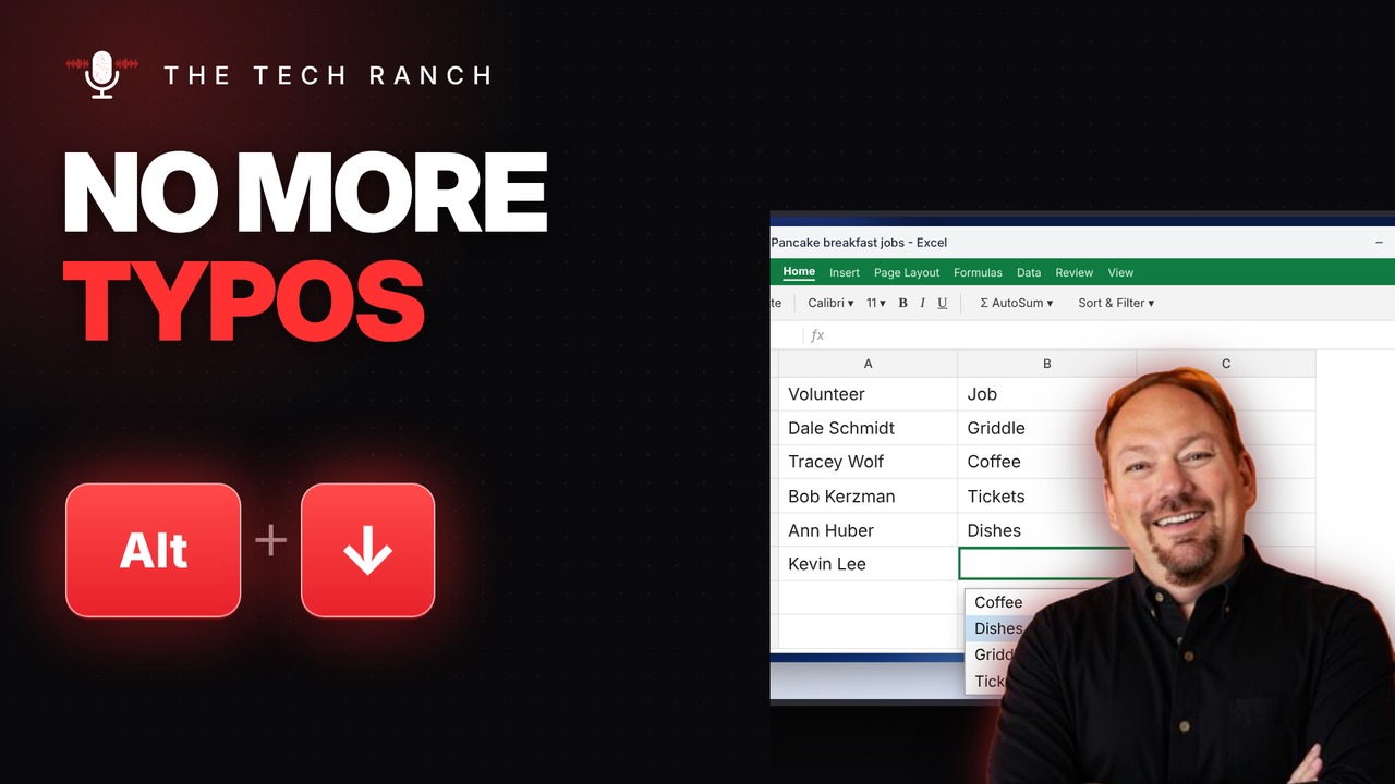 Stop Retyping the Same Entries in Excel: Alt + Down Arrow - The Tech Ranch