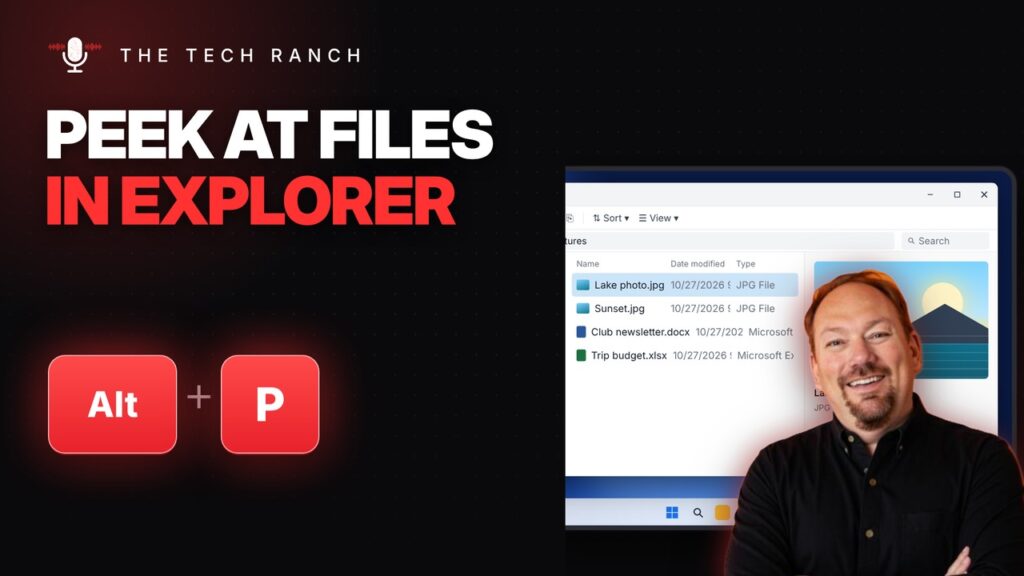Preview Files Without Opening Them: Alt + P in File Explorer - The Tech Ranch