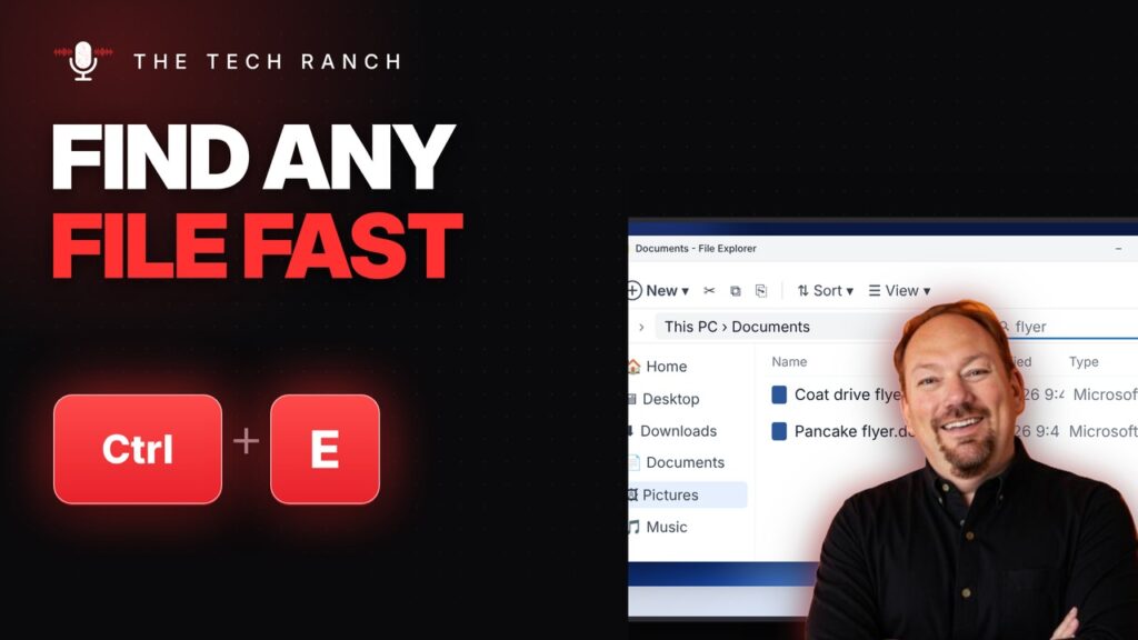 Find Any File Fast in File Explorer: Ctrl + E - The Tech Ranch