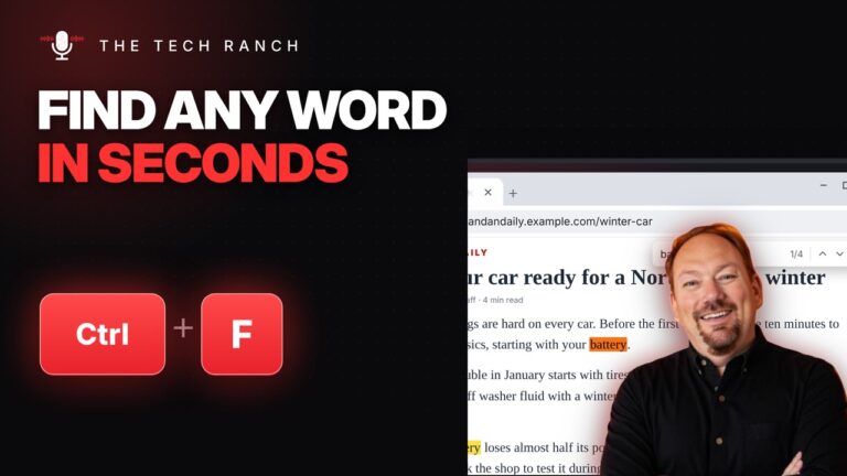 Find Any Word on a Page: Ctrl + F (Works Almost Everywhere) - The Tech Ranch