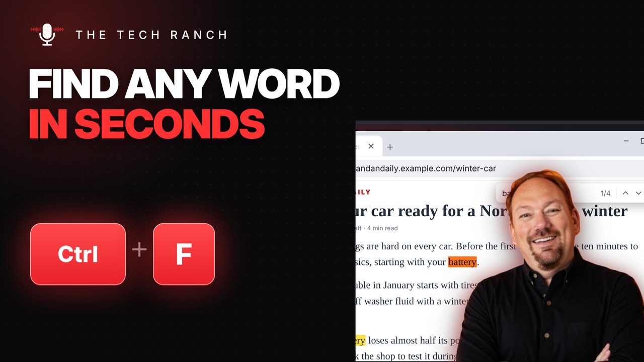 Find Any Word on a Page: Ctrl + F (Works Almost Everywhere) - The Tech Ranch