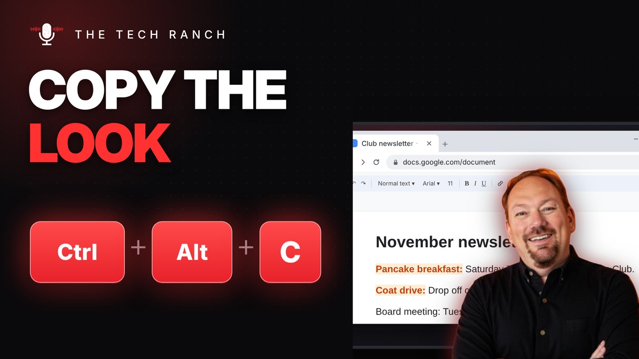 Copy and Paste Formatting in Google Docs: Ctrl + Alt + C / V - The Tech Ranch