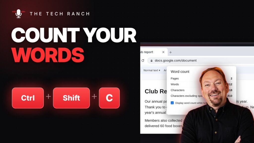 Check Your Word Count in Google Docs: Ctrl + Shift + C - The Tech Ranch