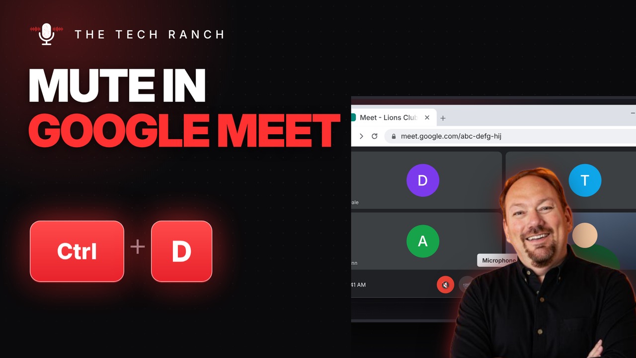 Mute Yourself in Google Meet Instantly: Ctrl + D - The Tech Ranch