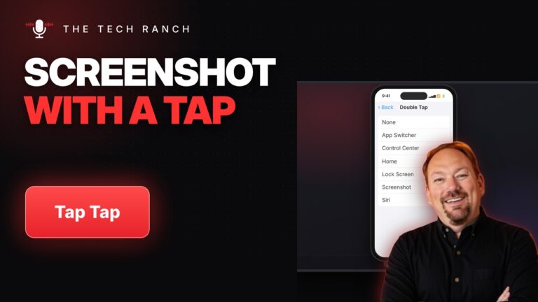 Take an iPhone Screenshot with a Tap on the Back (Back Tap) - The Tech Ranch