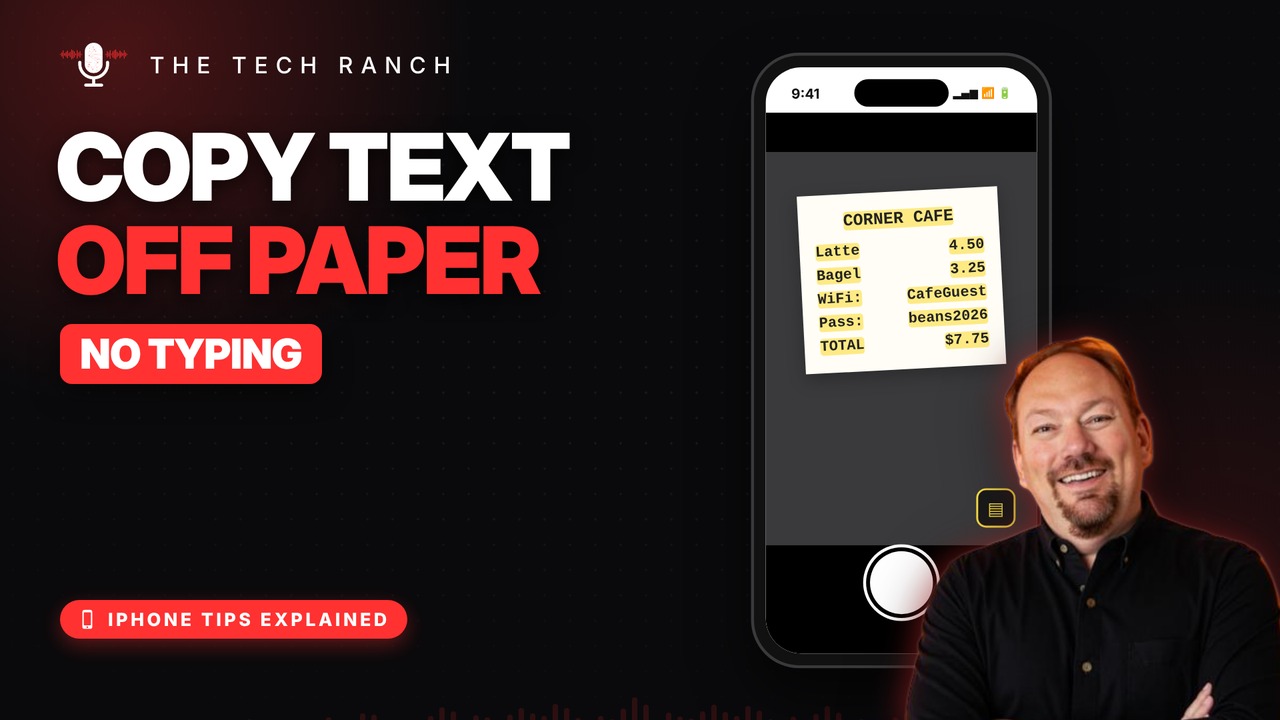 Copy Text Off Paper With Your iPhone Camera (Live Text) - The Tech Ranch