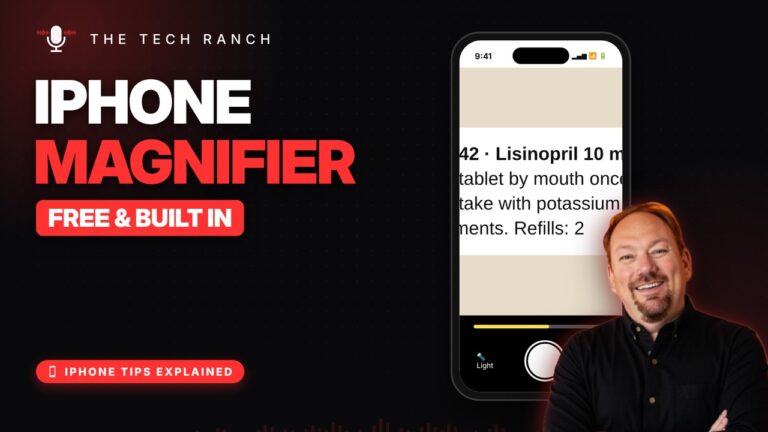 Use Your iPhone as a Magnifying Glass (Free and Built In) - The Tech Ranch