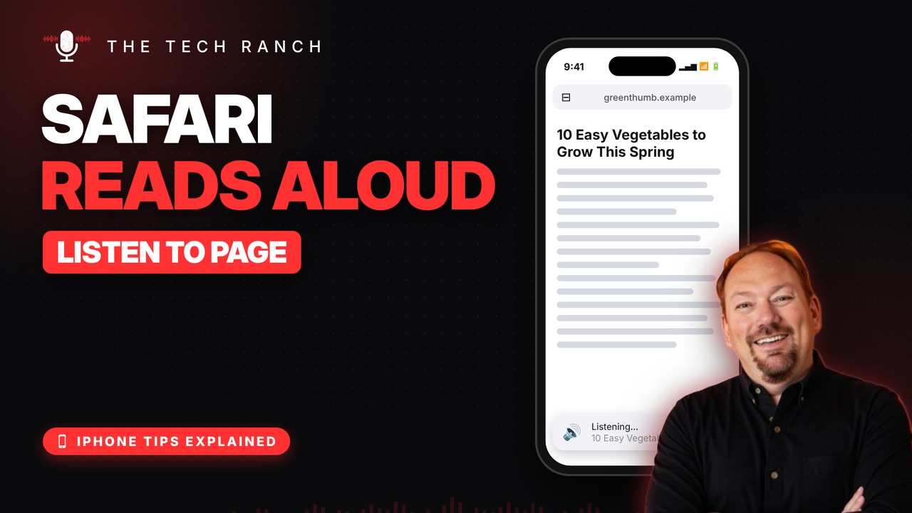 Have Safari Read Web Pages Out Loud on iPhone - The Tech Ranch