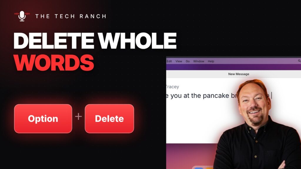 Delete Whole Words on a Mac: Option + Delete - The Tech Ranch