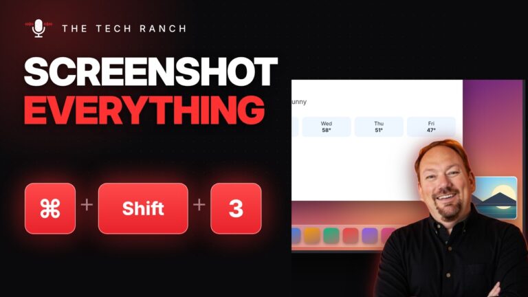 Screenshot Your Whole Mac Screen: Command + Shift + 3 - The Tech Ranch