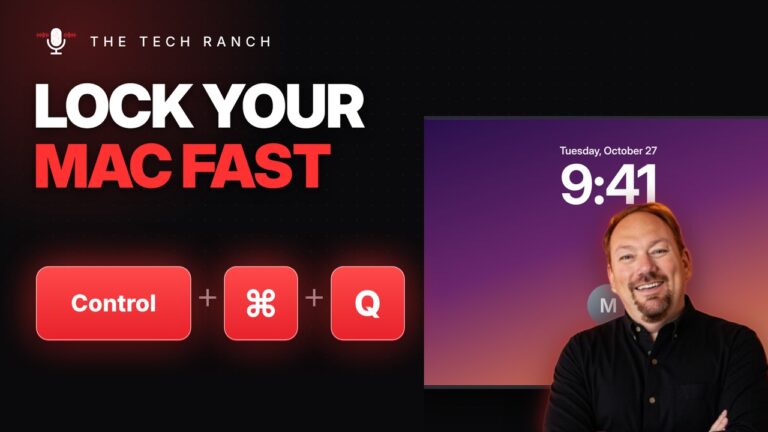 Lock Your Mac Instantly: Control + Command + Q - The Tech Ranch