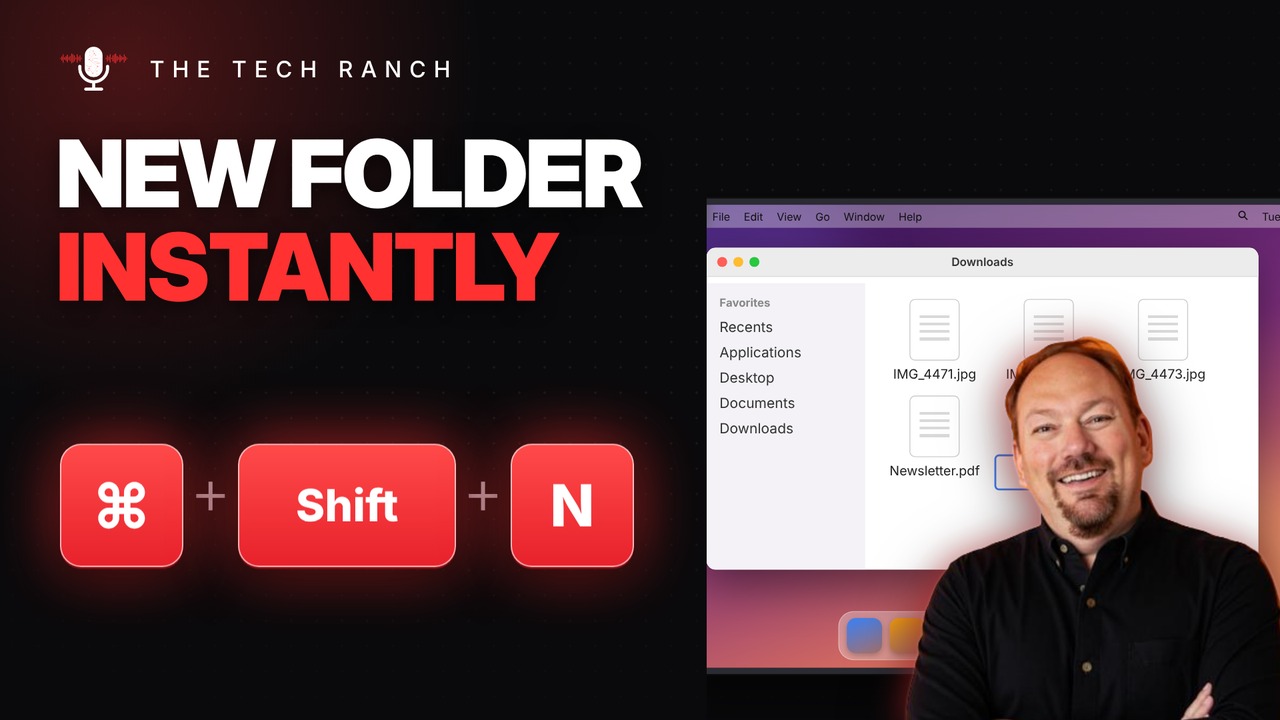 Make a New Folder on Your Mac Instantly: Command + Shift + N - The Tech Ranch