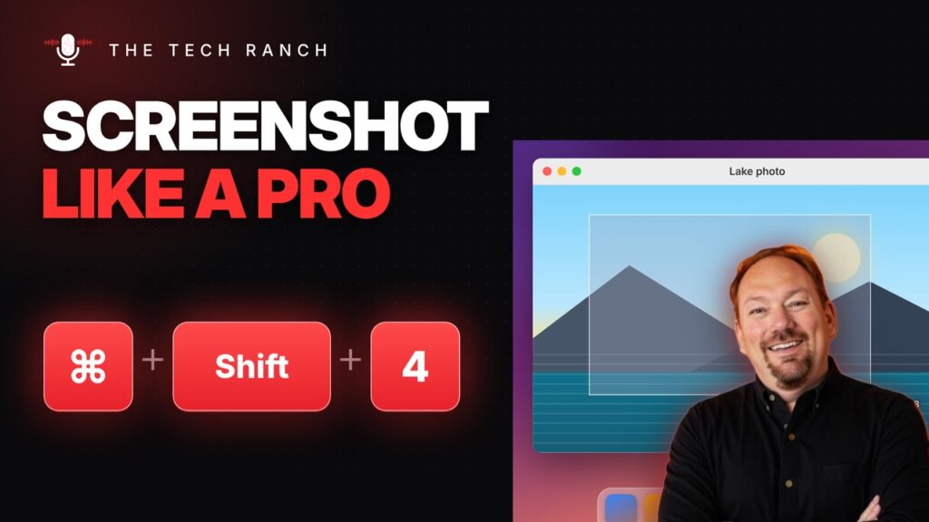 Command + Shift + 4 screenshot shortcut on a Mac