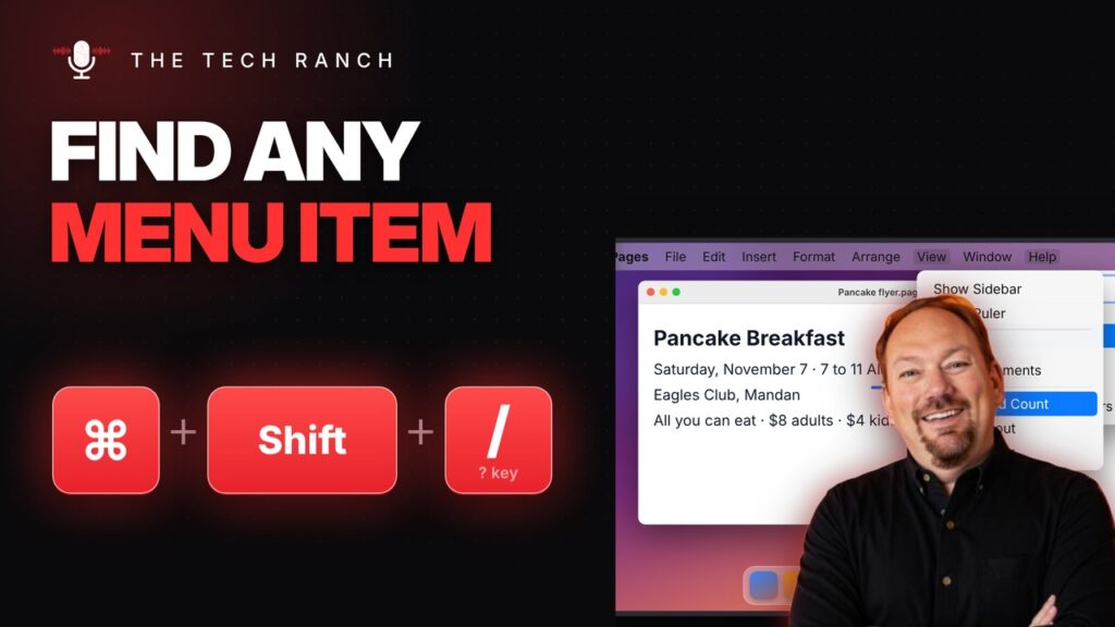 Find Any Menu Item on a Mac: Command + Shift + / - The Tech Ranch