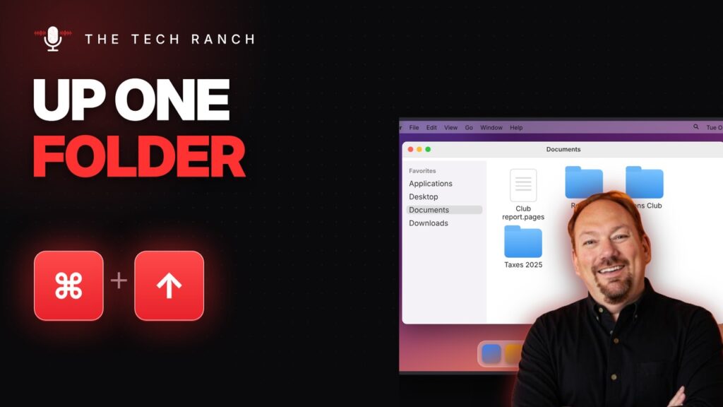 Go Up One Folder on a Mac: Command + Up Arrow - The Tech Ranch