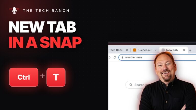 Open a New Tab Instantly: Ctrl + T (and Ctrl + W to Close It) - The Tech Ranch