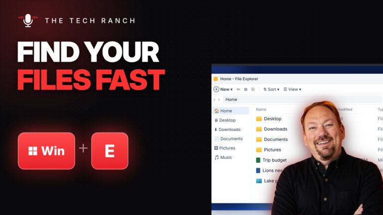 Open File Explorer Instantly: Windows Key + E - The Tech Ranch