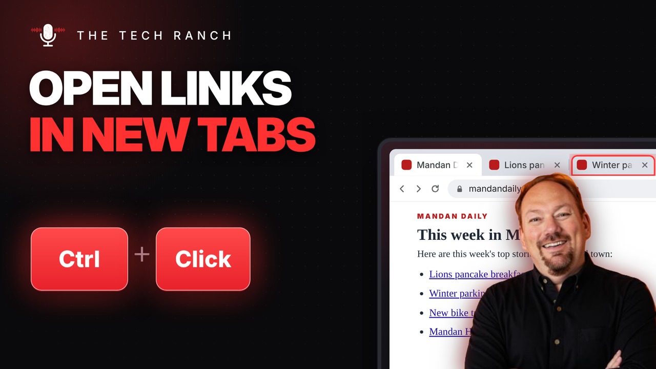 Open Links in New Tabs Without Leaving the Page: Ctrl + Click - The Tech Ranch