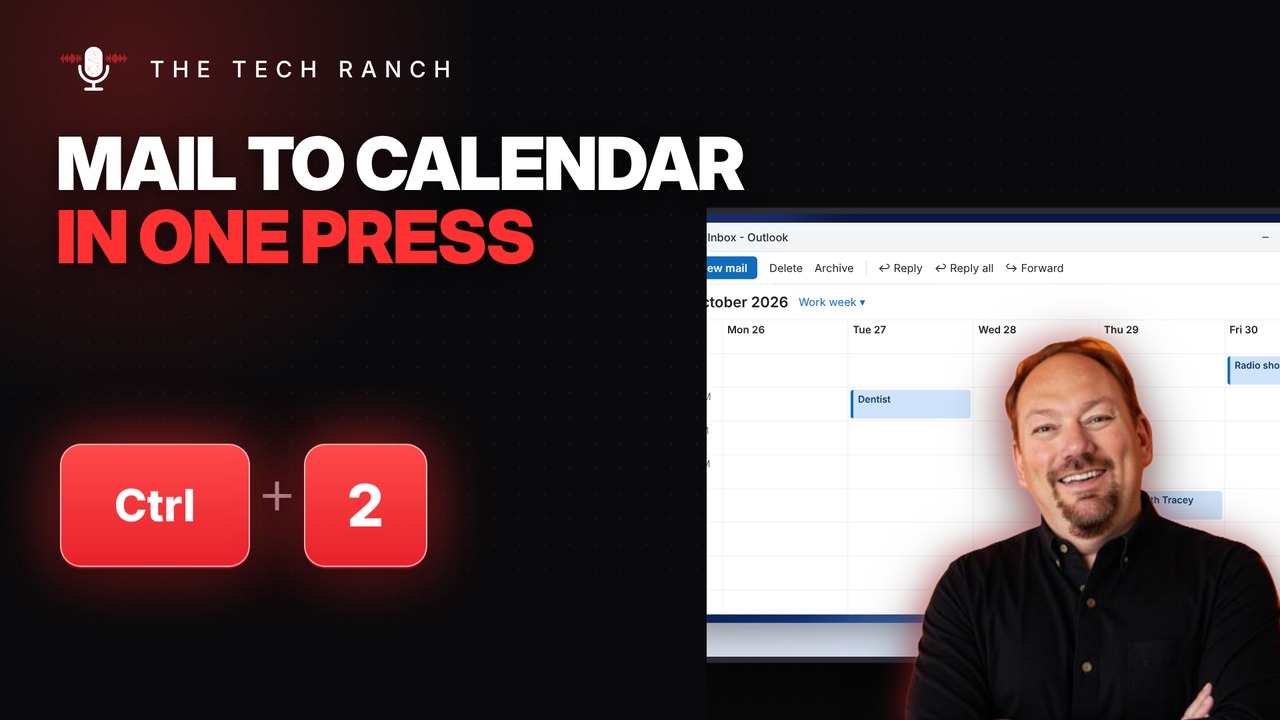 Jump Between Mail and Calendar in Outlook: Ctrl + 2 / Ctrl + 1 - The Tech Ranch