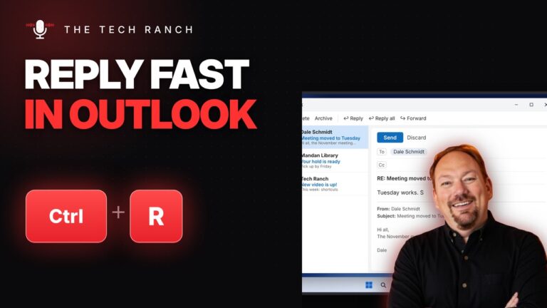 Reply to Email Faster in Outlook: Ctrl + R (and Reply All) - The Tech Ranch