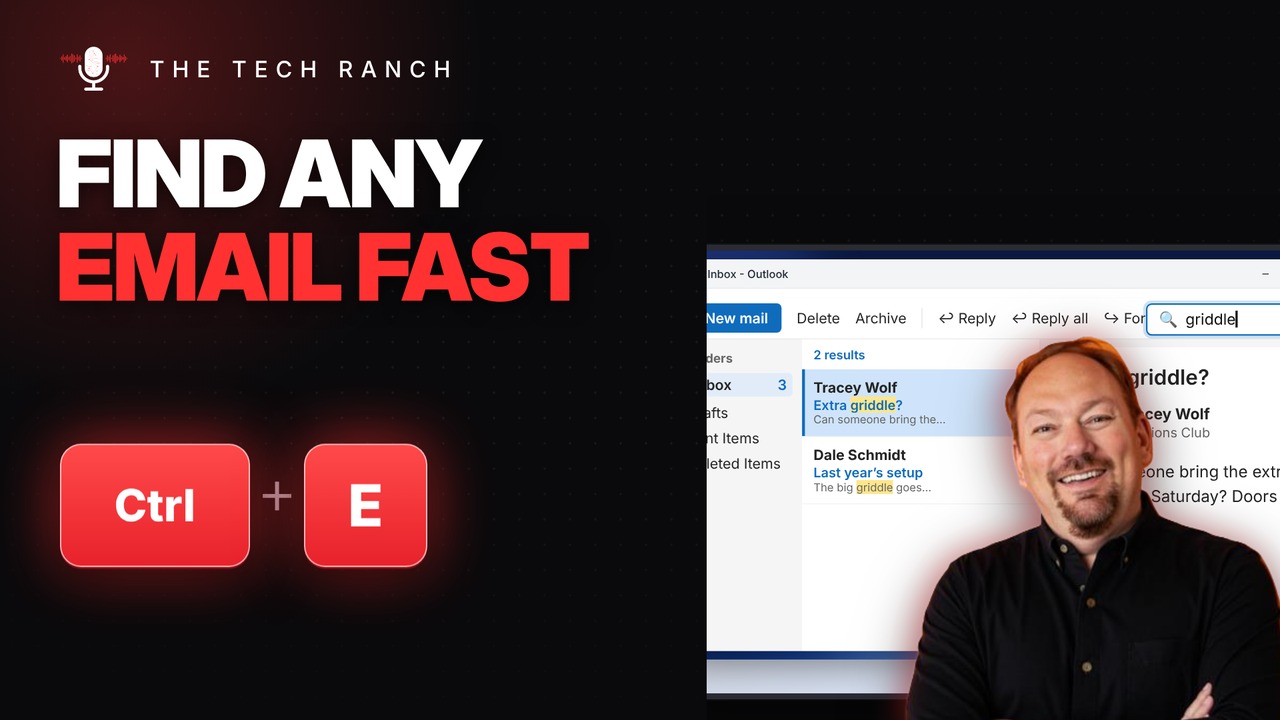 Find Any Email in Outlook Fast: Ctrl + E - The Tech Ranch