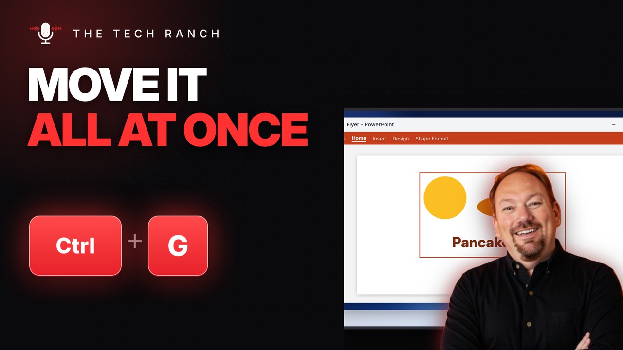 Powerpoint Shape Gadgets 🧩 Group Shapes in PowerPoint with Ctrl + G | The Tech Ranch
