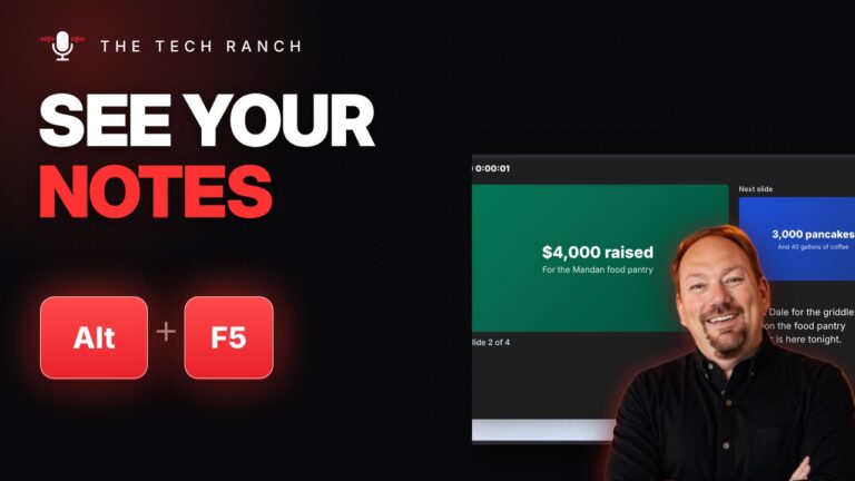 See Your Notes While You Present in PowerPoint: Alt + F5 - The Tech Ranch