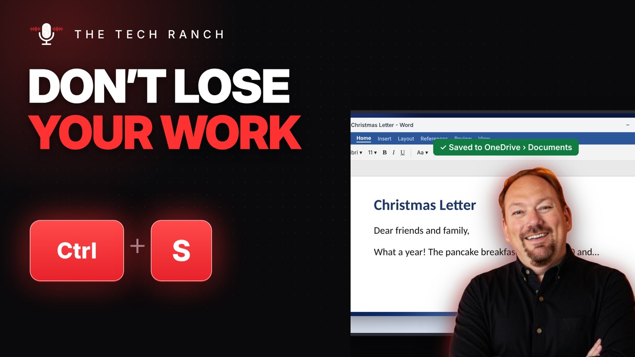Never Lose Your Work Again: Ctrl + S (Save) - The Tech Ranch