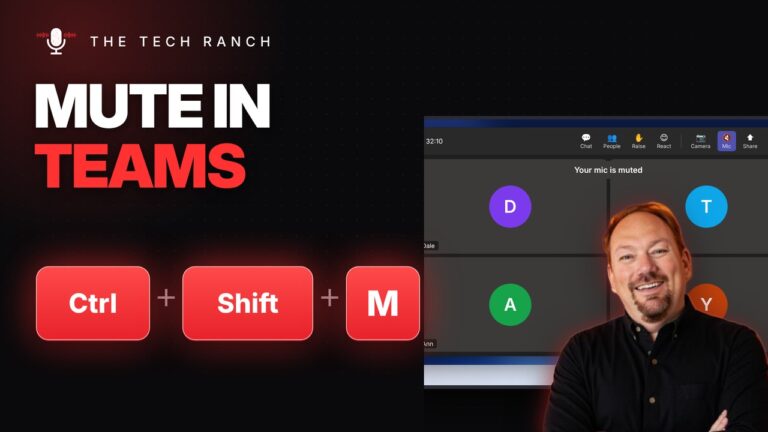 Mute Yourself in Microsoft Teams: Ctrl + Shift + M - The Tech Ranch