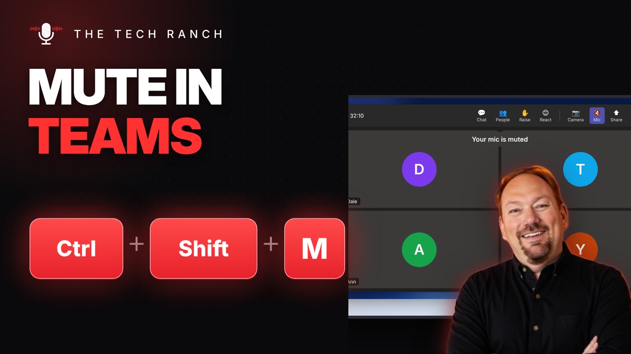 Mute Yourself in Microsoft Teams: Ctrl + Shift + M - The Tech Ranch