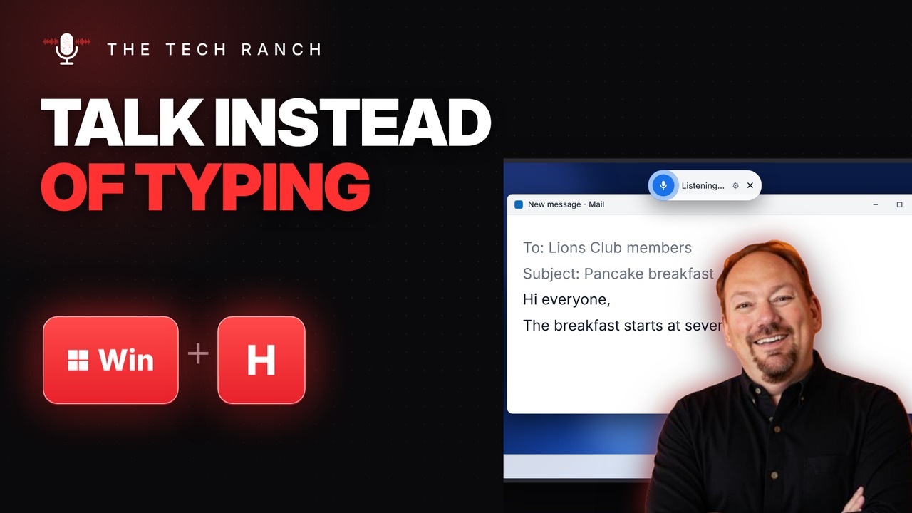 Talk Instead of Typing on Windows: Windows Key + H (Voice Typing) - The Tech Ranch