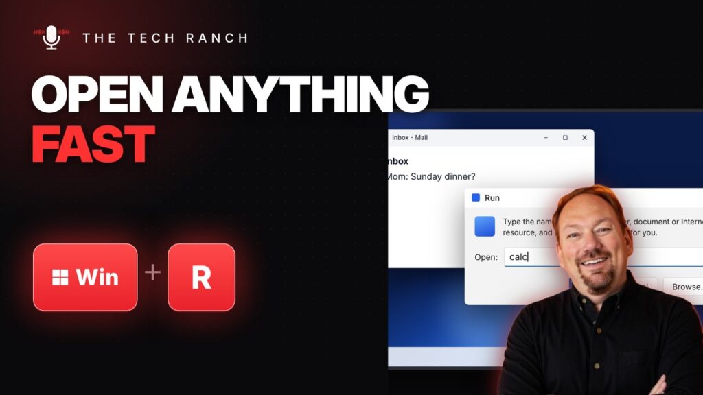Open Any Program Fast with the Run Box: Windows Key + R - The Tech Ranch