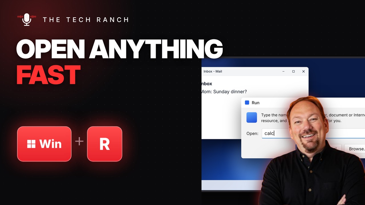 Open Any Program Fast with the Run Box: Windows Key + R - The Tech Ranch