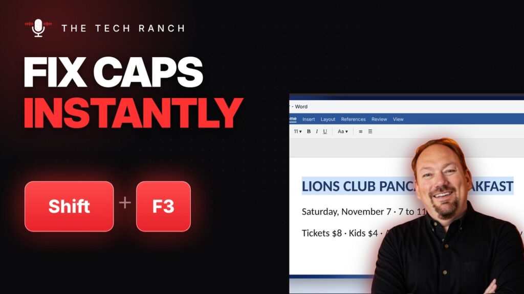 Fix Capitalization in Word Instantly: Shift + F3 - The Tech Ranch