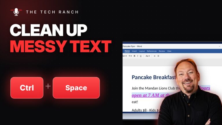 Clear Messy Formatting in Word Instantly: Ctrl + Space - The Tech Ranch