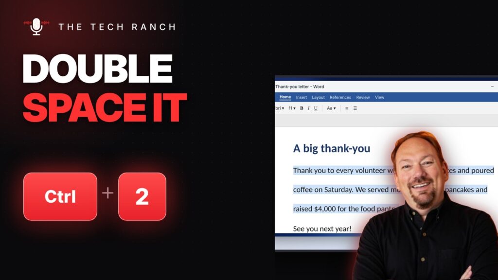 Double-Space in Word Instantly: Ctrl + 2 - The Tech Ranch
