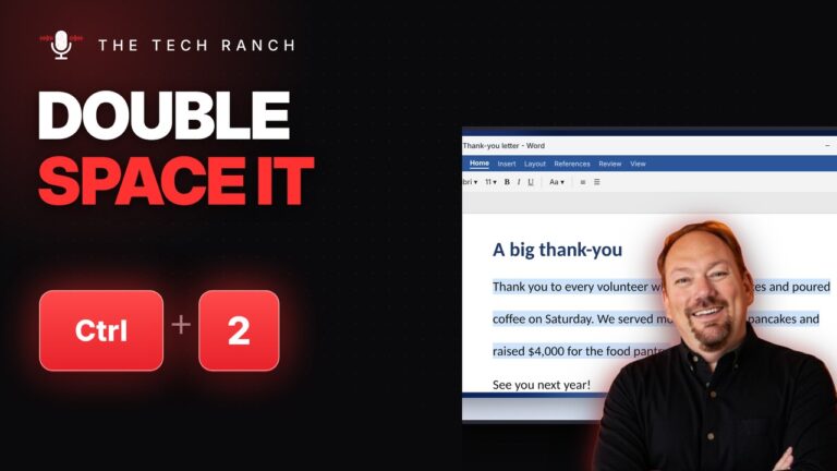 Double-Space in Word Instantly: Ctrl + 2 - The Tech Ranch