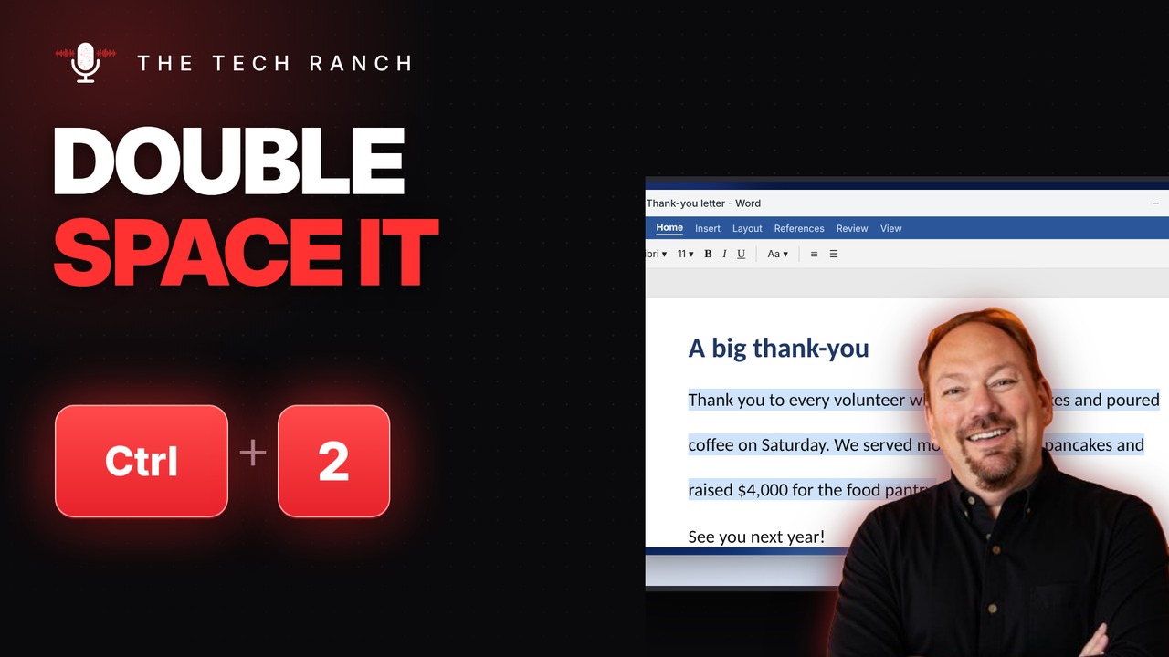 Double-Space in Word Instantly: Ctrl + 2 - The Tech Ranch
