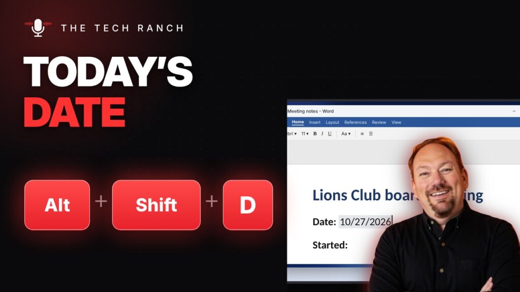 Type Today's Date in Word Instantly: Alt + Shift + D - The Tech Ranch