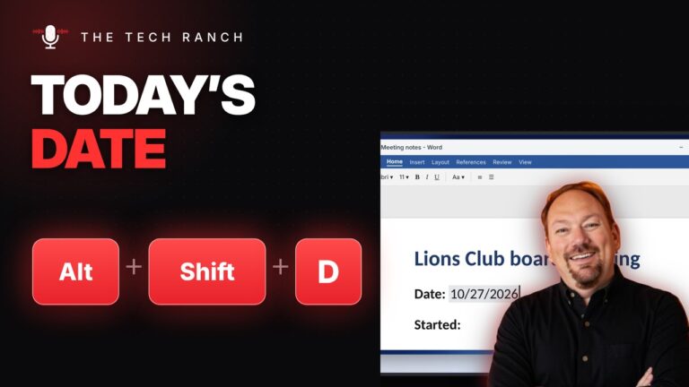 Type Today's Date in Word Instantly: Alt + Shift + D - The Tech Ranch